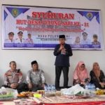 Hadiri HUT Desa Pulung Sari ke 31, Ardiansyah Ajak Warga Bangun Daerah